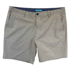 Tori Richard Shorts Mens 40 Gray Performance Golf Chino Stretch Moisture Wicking